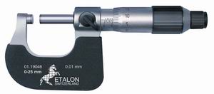 Micrometers  ETALON Basic series with a 0.01 mm division