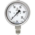 Pressure gauges with tubular spring (Bourdon tube)